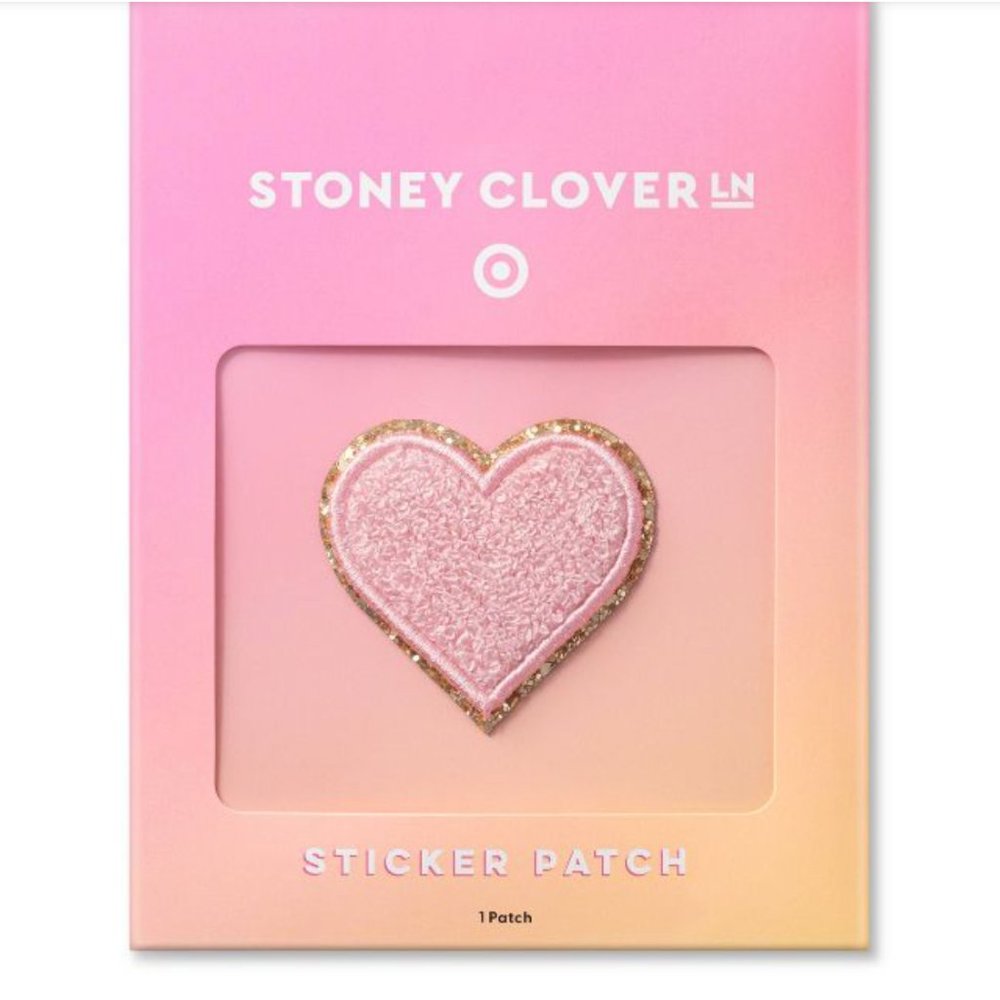 Stoney Clover Lane x Target Light Pink and Gold Heart Sticker Patch